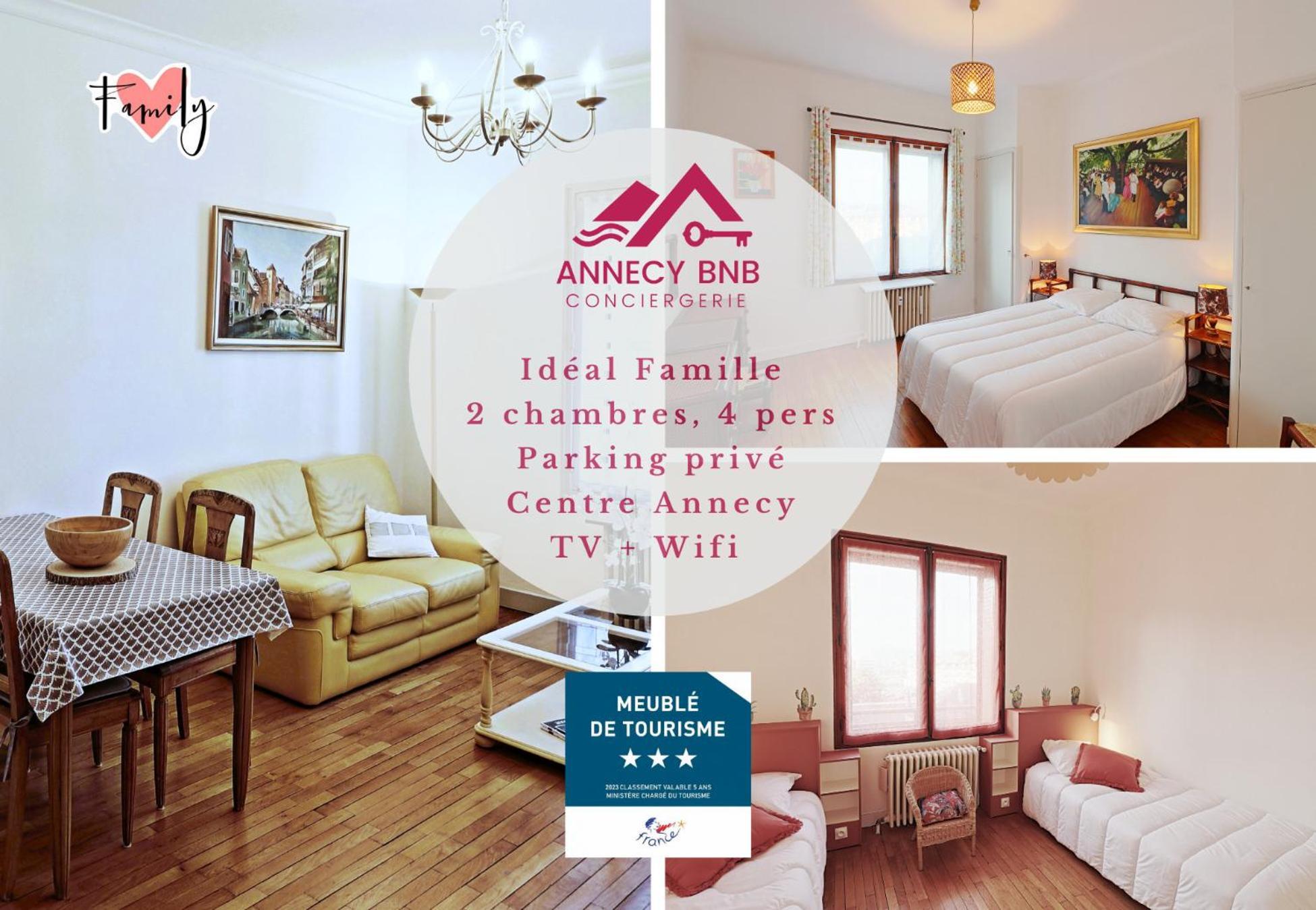 Le Family Lodge 2 Chambres 4 Personnes Classe 3 Etoiles Annecy Buitenkant foto